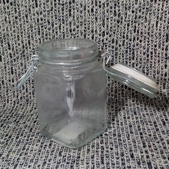 5/$15 Glass Jar with Hinged Lid - Picture 3 of 5
